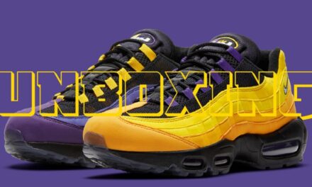 UNBOXING | NIKE LEBRON AIR MAX 95 HOME TEAM LAKERS |