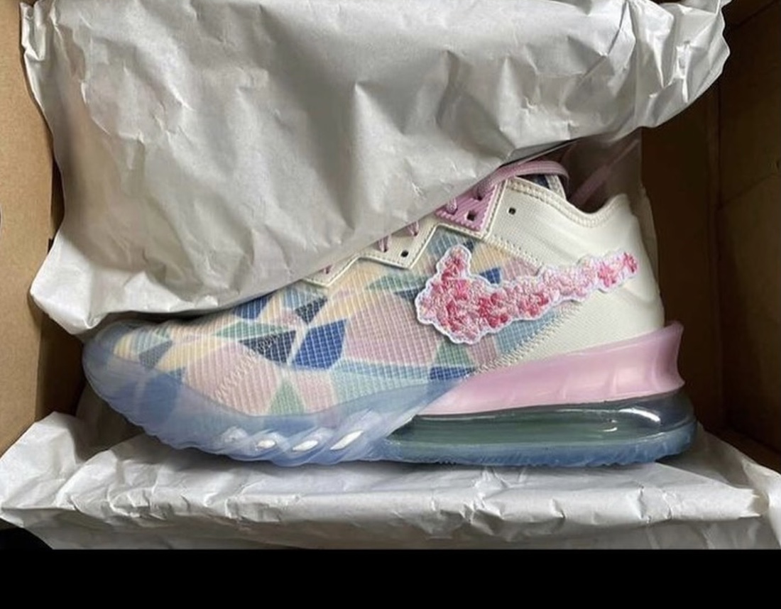 atmos Nike LeBron 18 Low Sakura Release Date