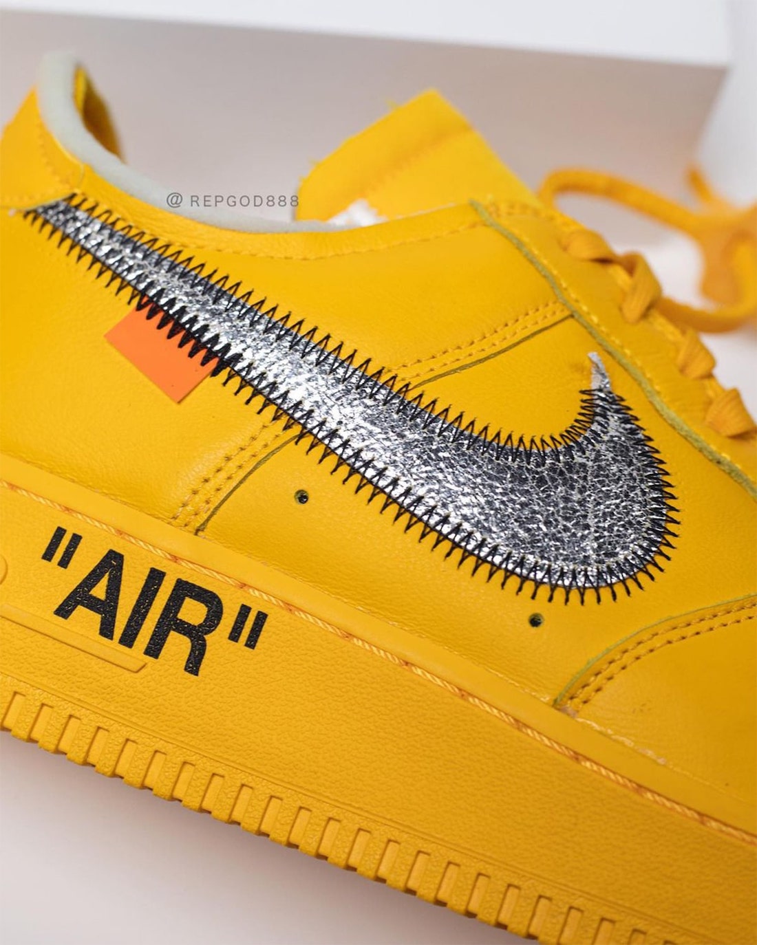 Off-White Nike Air Force 1 University Gold DD1876-700 Release Date