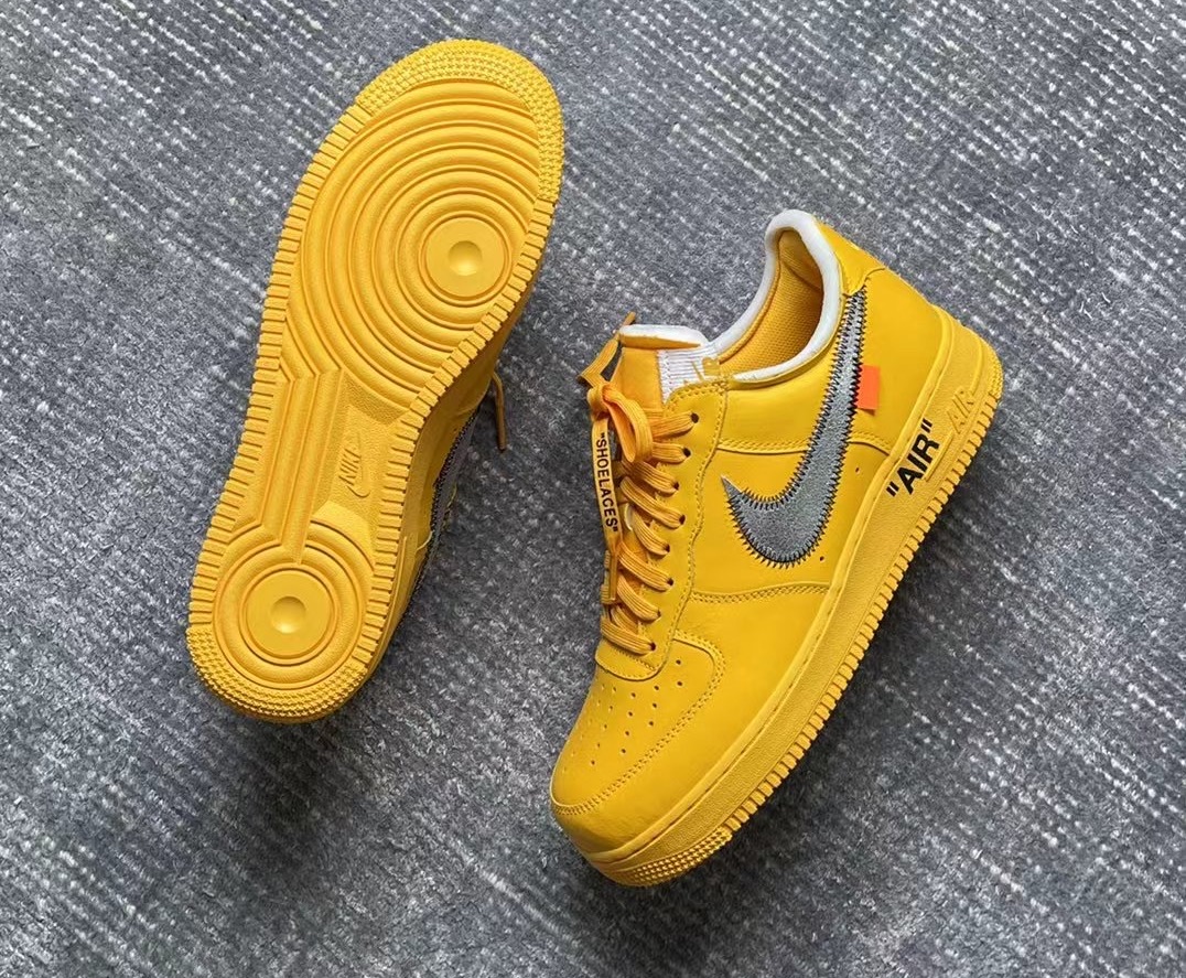 Off-White Nike Air Force 1 University Gold DD1876-700 Release Date