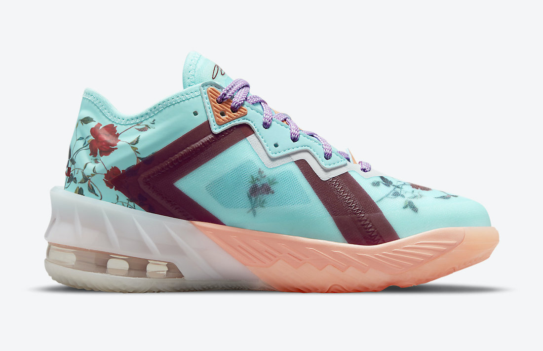 Nike LeBron 18 Low GS Floral DN4177-400 Release Date
