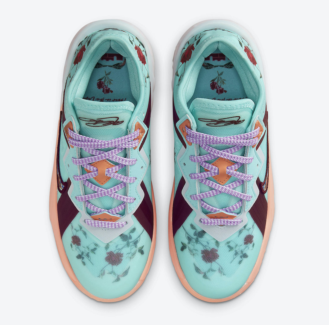 Nike LeBron 18 Low GS Floral DN4177-400 Release Date