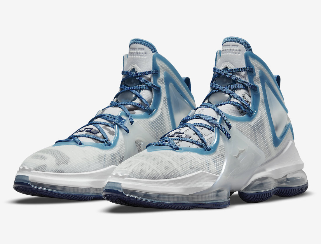 Nike LeBron 19 White Dutch Blue DC9338-100 Release Date