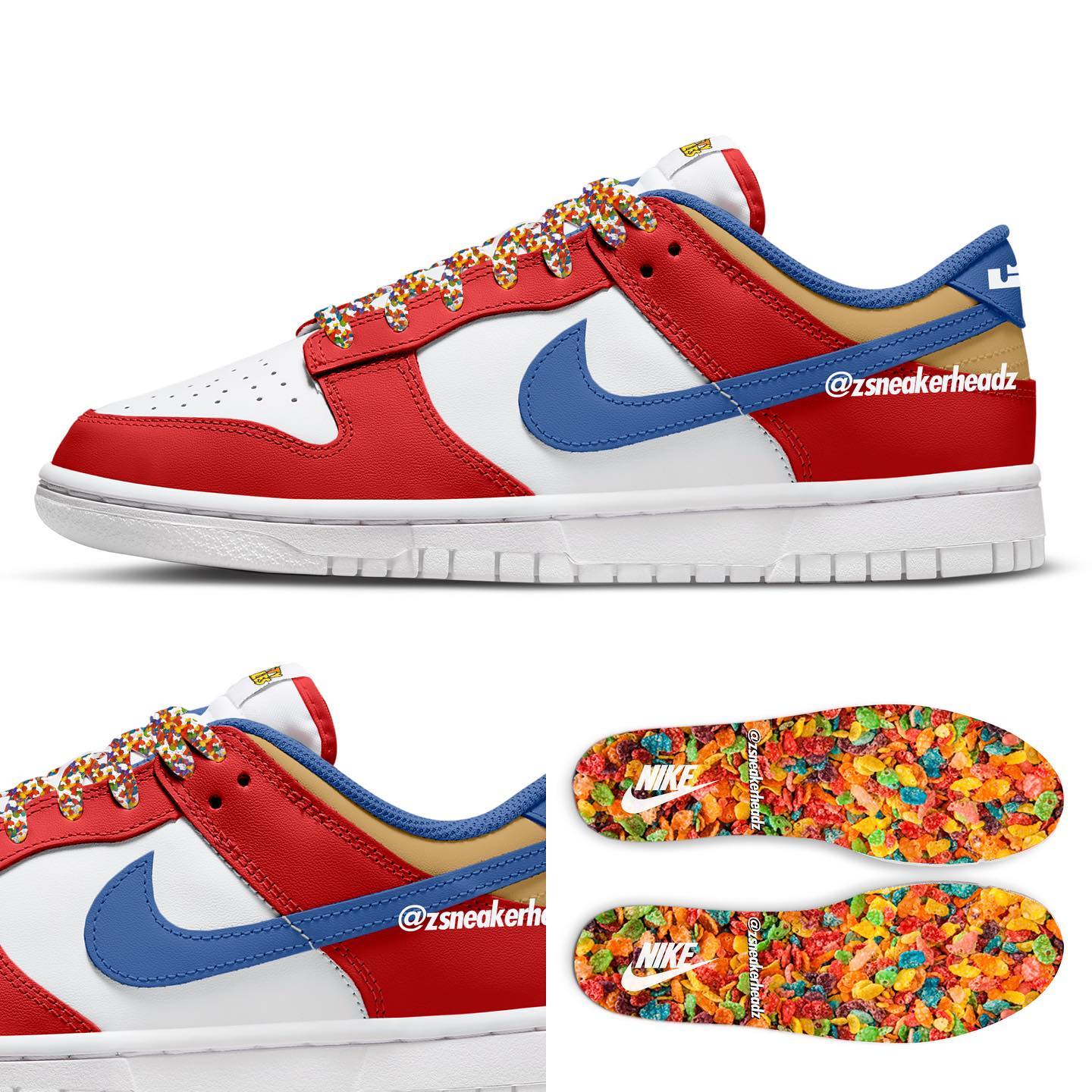 LeBron Nike Dunk Low Fruity Pebbles Release Date