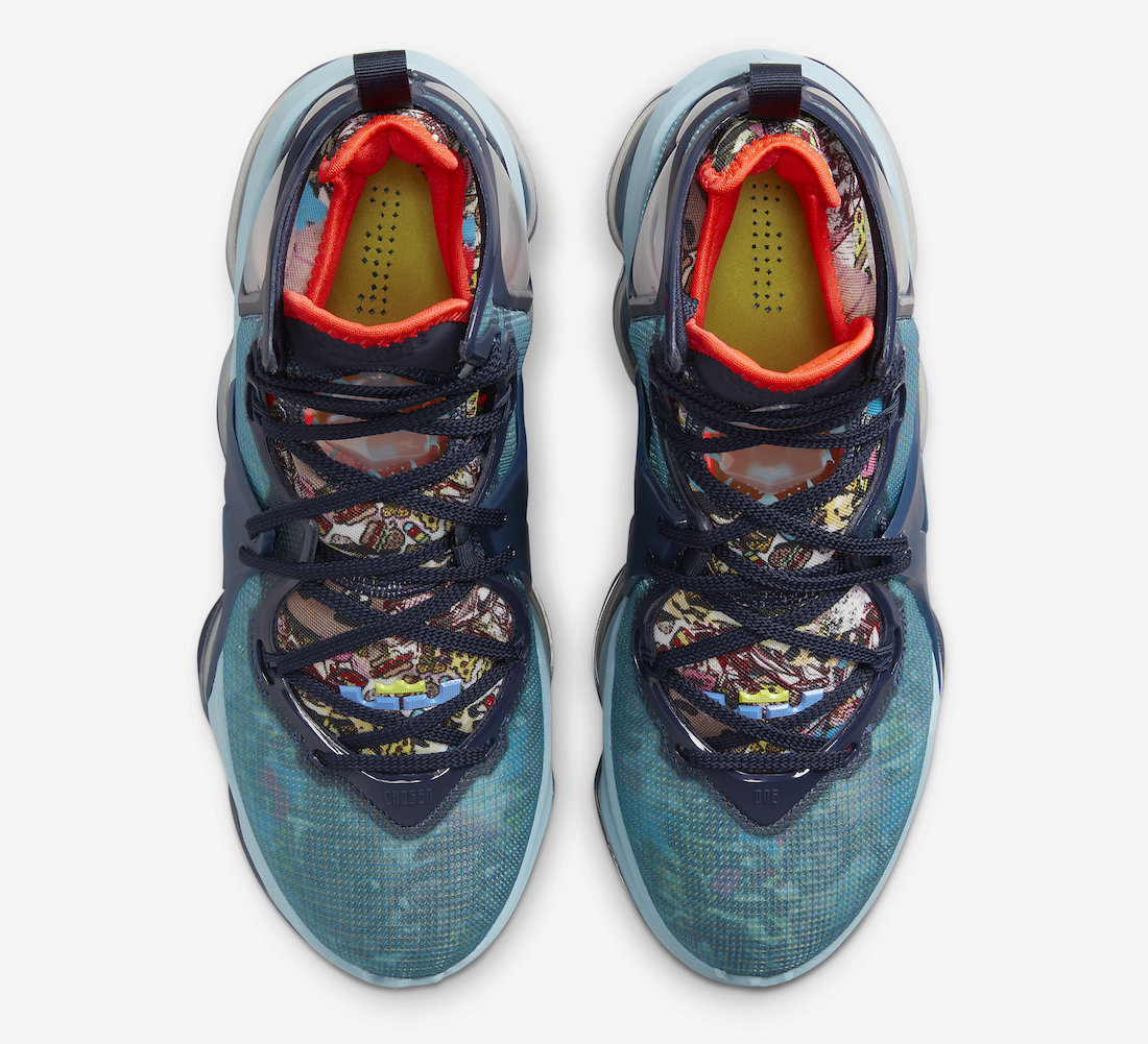 Nike LeBron 19 Fast Food Blue Red DC9340-400 Release Date