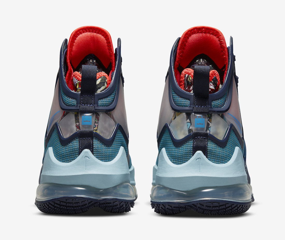 Nike LeBron 19 Fast Food Blue Red DC9340-400 Release Date