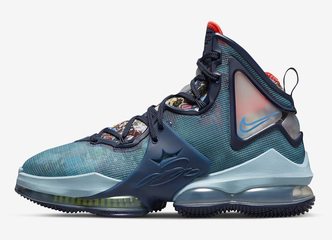 Nike LeBron 19 Fast Food Blue Red DC9340-400 Release Date