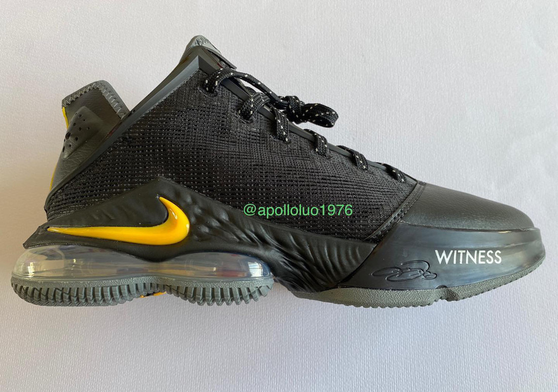 Nike LeBron 19 Low Witness Black University Gold Release Date