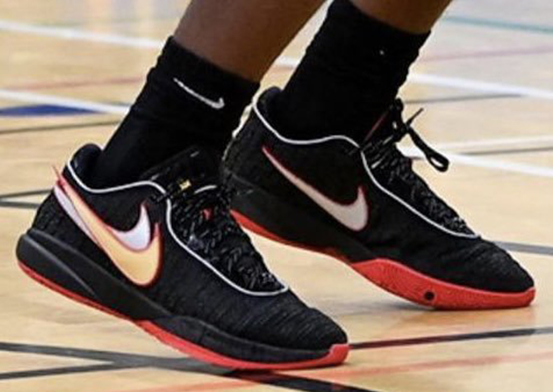 Nike LeBron 20 Black University Red Gold DJ5423-001 Release