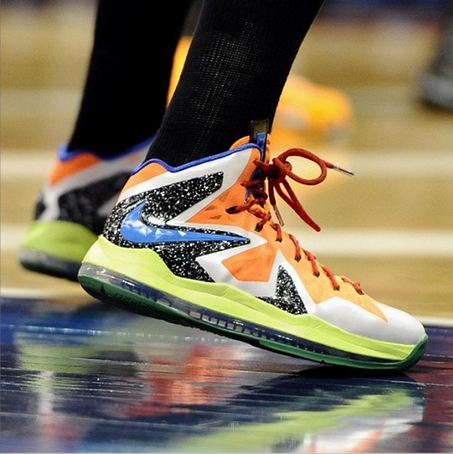 Diana Taurasi Sports Nike LeBron X Elite PE In 2013 WNBA All-Star Game