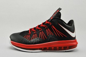 Nike Air Max LeBron X Low Total Crimson (Release Reminder: Nike LeBron X Low Black Total Crimson)