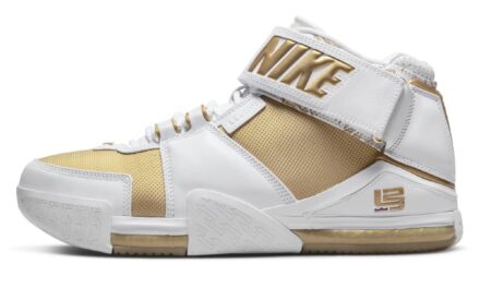 Nike LeBron 2 Maccabi White Metallic Gold DJ4892-100 Release