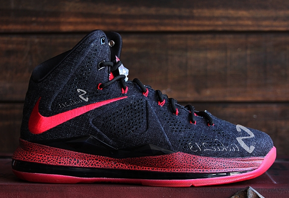 A Look At The Nike LeBron X NSW Black Denim PE